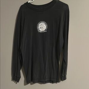 Black Long Sleeve Shirt with Georgia State Logo